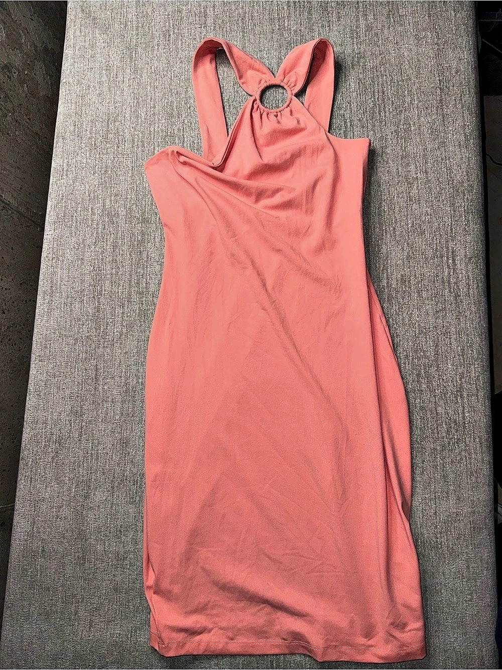 Susana Monaco Melon Open Back Ring Midi Dress Size M NWT Flaw NWT